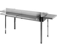 HENDI Plan de travail arrière pour système de gril Green Fire, plan de travail arrière, 650x298x(H)160mm