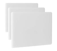 HENDI Planche à découper, HACCP, GN1/2, les deux côtés sont lisses et utilisables, minimise l'émoussement des couteaux, 325x265x(H)10mm, plastique LPDE, blanc (Lot de 3)