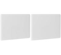 HENDI Planche à découper, HACCP, les deux côtés sont lisses et utilisables, minimise l'émoussement des couteaux, 450x300x(H)10mm, plastique LPDE, blanc (Lot de 2)