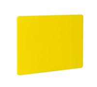 HENDI Planche à découper, HACCP, les deux côtés sont lisses et utilisables, minimise l'émoussement des couteaux, 450x300x(H)10mm, plastique LPDE, jaune