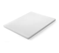 HENDI Planche a decouper lisse, 500x350x(H)18mm, blanc, HDPE