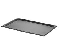 HENDI Plaque à griller GN 1/1, CONVECTOMAT, plaque de barbecue, bord large, plateau de grillage, de cuisson, de four, revêtement antiadhésif PTFE, jusqu'à 200°C, 530x325x(H)17mm, aluminium