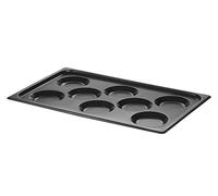 HENDI Plaque pour oeufs, avec revêtement anti-adhésif CONVECTOMAT EGGPLATE, GN 1/1, Noir, 530x325x(H)26mm