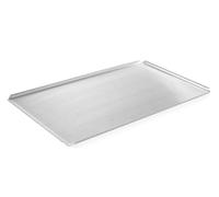 HENDI Plaque de cuisson perforée à 4 bords relevés, GN 1/1 | Aluminium, épaisseur 1,5mm, four jusqu'à 260°C, empilable, 530x325x(H)10mm