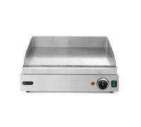 HENDI Plaque de gril, Profi Line, modèle lisse, 230V/2400W, 550x455x(H)244mm