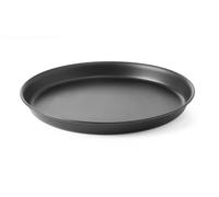 HENDI Plaque Moule Plat Pizza Four Ronde Cuisine, plaque à pizza ronde pour four, épaisseur du moule 0,75 mm, dimensions ø260x(h) 25 mm, matériau acier bleu
