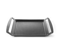Hendi Plaque plancha à griller G – fond induction, 2 poignées, antiadhésif, fonte d'aluminium