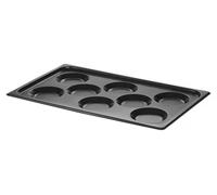 HENDI Plaque pour oeufs, avec revêtement anti-adhésif CONVECTOMAT EGGPLATE, GN 1/1, Noir, 530x325x(H)26mm