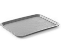HENDI Plateau de Service, Moyen, rectangulaire, Multi-Usage, résistant jusqu'à 80°C, Plateau Fast Food, pour Servir Nourriture et Boissons, Restauration Rapide, 305x415x(H) 20mm, Gris, polypropylène