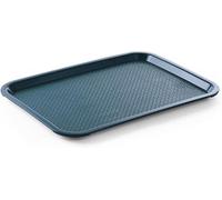 HENDI Plateau de Service, Moyen, rectangulaire, Multi-Usage, résistant jusqu'à 80°C, Plateau Fast Food, pour Servir Nourriture et Boissons, Restauration Rapide, 305x415x(H) 20mm, Vert, polypropylène