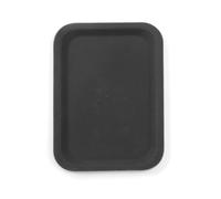 HENDI Plateau de Service rectangulaire, Surface antidérapante, 200x280x(H) 18mm, Noir, Fibre de Verre et Caoutchouc