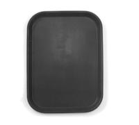 HENDI Plateau de Service rectangulaire, Surface antidérapante, 255x355x(H) 20mm, polypropylène, Noir