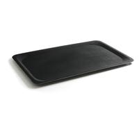 HENDI Plateau de Service rectangulaire, Surface antidérapante, GN 1/1, 325x530x(H) 18mm, Noir, Fibre de Verre et Caoutchouc