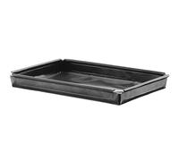 HENDI Plateau pour four à haute vitesse, revêtement antiadhésif, renforcé, résistance thermique jusqu’à 260 °C, 290x190x(H)30mm, PTFE, acier inoxydable