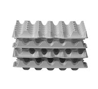 HENDI Plateaux à oeufs OVOBOX 120, set de 4, capacité 120 oeufs, 291x288x(H)41mm, PS