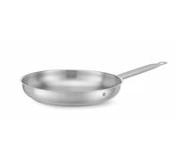 HENDI Poêle à Frire sans Couvercle, 4,2L, Fond Sandwich à Induction, Compatible Gaz, Électrique, Céramique, Induction et Lave-Vaisselle, Manche Long Isolant, Ø320x(H) 59mm, Inox, Aluminium