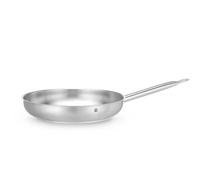 HENDI Poêle à Frire sans Couvercle, Fond Sandwich, Compatible Gaz, Électrique, Vitrocéramique, Induction et Lave-Vaisselle, Manche Long Isolant, Ø320x(H) 58mm, Inox et Aluminium