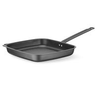 HENDI Poêle à griller avec bec verseur, convient pour tous les types de feux, fond plat, passe au four, longue poignée ergonomique, résistante à la température jusqu'à 220 °C, poêle à steak, 480 x 282