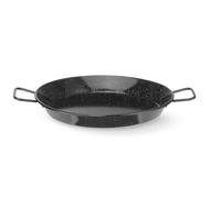 HENDI Poêle émaillée à paella, ⌀340x(H)50mm | Acier au carbone émaillé, fond ⌀280mm, 2 poignées, jusqu’à 250°C, compatible lave-vaisselle