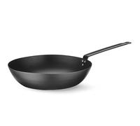 HENDI Poêle Wok, convient à toutes sources de chaleur, fond: ø180mm, revêtement antiadhésif naturel après le culottage, 530x304x(H)105mm, acier au carbone