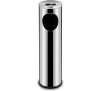 HENDI Poubelle sur pied avec cendrier, 33L, ⌀240x(H)660mm