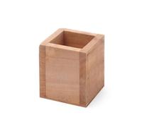 HENDI Range-couverts de table carré, 1 compartiment, 80x80x(H) 95mm, bois de paulownia