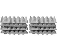 HENDI Set de 4 plateaux à oeufs, pour boîte à oeufs HENDI 870785, rangement des oeufs, chaque plateau contient 30 oeufs, empilable, OVOBOX 120, 290x286x(H)45mm, PET (Lot de 2)