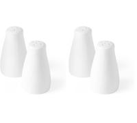 HENDI Set Salière et Poivrière en Porcelaine Blanche, Ensemble de 2 Pièces, Outils de Cuisine pour Servir le Sel et le Poivre, Ø42x(H)80mm (Lot de 2)