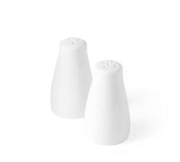 HENDI Set Salière et Poivrière en Porcelaine Blanche, Ensemble de 2 Pièces, Outils de Cuisine pour Servir le Sel et le Poivre, Ø42x(H)80mm