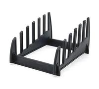 HENDI Support à planches à découper, pour 6 planches jusqu'à 2,6 cm d'épaisseur, organisateur, égouttoir, rack, 320x230x(H)160mm, polypropylène, noir