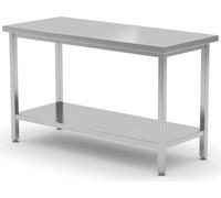 HENDI Table de travail centrale - vissée, Kitchen Line, 1000x700x(H)850mm