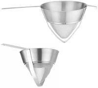 HENDI Passoire chinois de cuisine, tamis, filtre, Chinois en maille fine, conique, renforcée, ø250mm, acier inoxydable