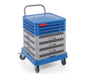 HENDI Trolley für Geschirrspülkörbe mit Griff, 575x545x(H)920mm