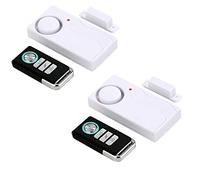 HENDUN Alarme de Porte sans Fil à l'ouverture avec télécommande, détecteur de sécurité de Porte, Alarme de Piscine pour la sécurité des Enfants, coulissante (2 Packs)