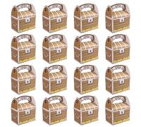 HENGBIRD 16 Pcs Pirate Fête Boîte, Coffre Trésor Pirate, Anniversaire Enfant Coffre Trésor, Pirate Treasure Chest Coffret Cadeau pour Pirate Fête D'anniversaire Des Enfants Cadeaux