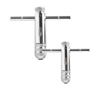 HENGBIRD 2 Pièces Clé à Tarauder de T Clé à Taraud Réglable Réglable Porte Taraud à Cliquet pour Tarauds Métriques M3-M8/M5-M12