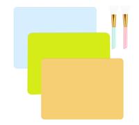 HENGBIRD 3pcs tapis silicone, 40 X 30 cm tapis peinture enfant, tapis silicone patisserie, tapis silicone cuisine, tapis de table