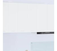 HengCaDa Armoire suspendue avec espace de rangement, blanc, 60 x 31 x 80 cm, matériau en bois pour cuisine, rangement moderne, buffet durable, armoire inférieure élégante, armoire polyvalente