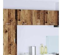 HengCaDa Armoire suspendue en bois 40 x 31 x 40 cm en vieux bois blanc pour cuisine, rangement, meubles, organiseur, intérieur, durable, design moderne, polyvalent, montage facile