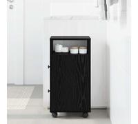 HengCaDa Ensemble de meubles de salle de bain - 33 x 23 x 65 cm - En bois - Montage mural - Armoire de rangement avec tiroir et étagère pour salle de bain et couloir, design moderne, durable, peu