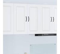 HengCaDa Kalmar Armoire de cuisine moderne en bois avec beaucoup d'espace de rangement pour cuisine, salle à manger, buffet, commode, garde-manger, armoire suspendue, meuble bas Blanc 80 x 31 x 80 cm
