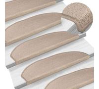 HengCaDa Lot de 10 tapis d'escalier, taupe, 56 x 17 x 3 cm, antidérapant, autocollant, pour bois, couloir, protection d'escalier, insonorisant, lavable, résistant aux rayures, pour animaux de
