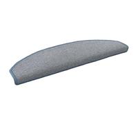 HengCaDa Lot de 15 protections d'escalier autocollantes - Gris clair et bleu - Antidérapant et lavable - Pour l'intérieur - Avec bandes adhésives - Durable et insonorisant