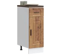 HengCaDa Meuble bas de cuisine Porto aspect bois vieilli avec espace de rangement de 30 x 46 x 81,5 cm, pieds réglables, matériau robuste, idéal pour cuisine, salle à manger, garde-manger, vaisselle