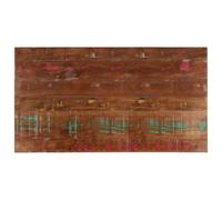 HengCaDa Plateau de table rectangulaire en bois massif 110 x 50 cm pour salle à manger, salon, cuisine, bureau, bricolage, rénovation, meubles, plan de travail, rechange, naturel, fait à la main