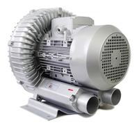 HENGCMM Souffleur régénératif 120-1500 W, Grand Flux d'air, souffleur à Anneau Vortex Haute Pression pour aération des eaux usées, Aquarium, étang à Poissons, Alliage d'aluminium, Argent,1500W/2.01HP