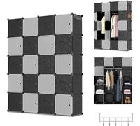 Hengda Armoire à vêtements DIY Étagère de salle de bain Étagère à livres pour maison de location Étagère à chaussures 20 compartiments