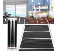 Hengda film chauffant chauffage au sol chauffage électrique infrarouge, 220W/m2, convient pour 9m2, set de film chauffant, 2x0.5m par pièce
