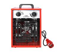 HENGMEI Chauffage électrique soufflant Chauffage de chantier 5 kW | Chauffage électrique avec thermostat - 3 niveaux de chaleur - Pour intérieur et extérieur, chantier, atelier, garage