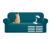 Hengrongshen House de Canape Angle, 1/2/3/4 Places, Imperméable & Anti-Plis, Housse de Canapé pour Canapé en Forme de L, Forme de U, Housse de Canapé Universelle (3 Places, 180-230cm, Vert Foncé)